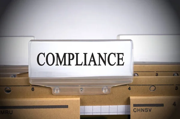 Compliance Folder Register Index — Stockfoto