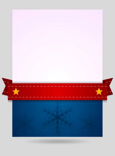 Streszczenie Tła Ulotki Świątecznej Czerwoną Wstążką — Zdjęcie stockowe