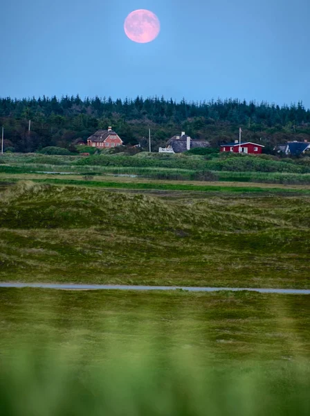 Kväll Till Havs Nordsjökusten Danmark — Stockfoto