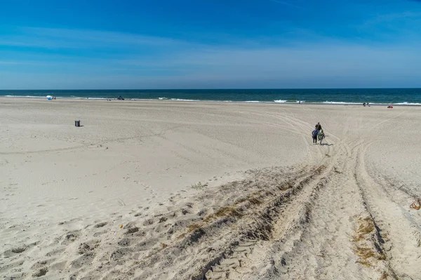 Letní Pláž Dánském Pobřeží Severního Moře — Stock fotografie