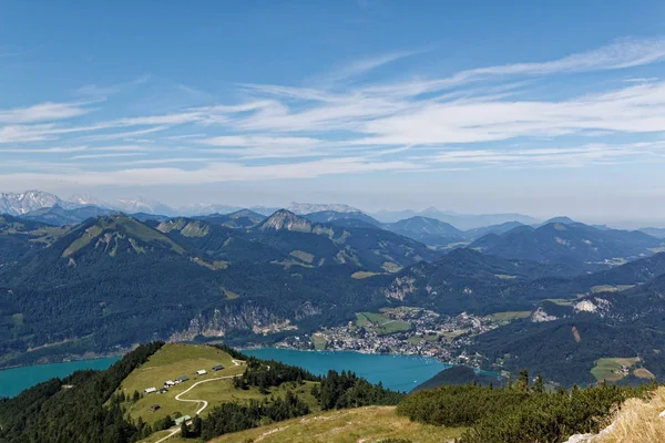 Uitzicht Vanaf Schafberg Salzkammergut — Stockfoto