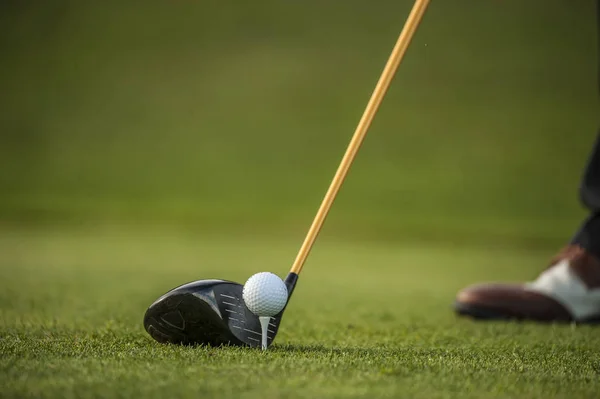 Driver Ball Tee Green Golf Course — Stock Photo, Image