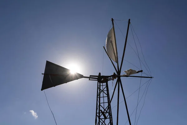 Molino Viento Meseta Lasithi Lasso Creta Griego Molino Tradición Cielo — Foto de Stock