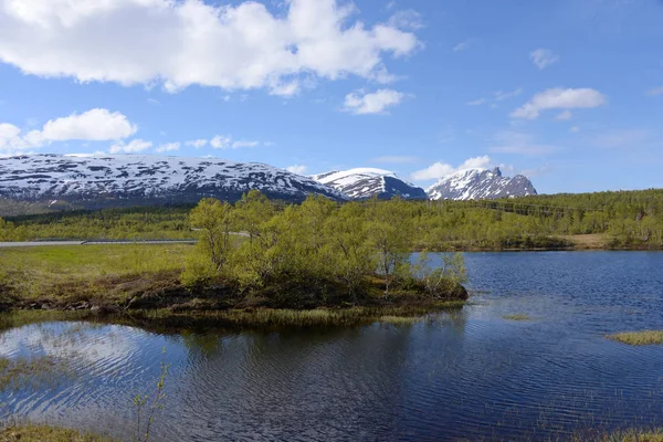 Noruega Sobre Paisagem Natural Fundo — Fotografia de Stock