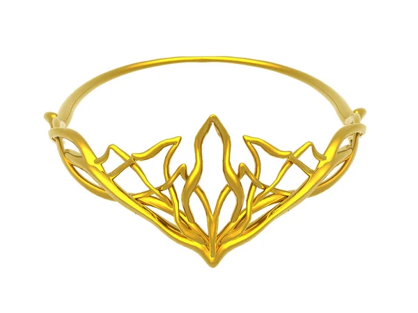 Diadem Nakrycia Głowy Akcesoria Złotej Biżuterii — Zdjęcie stockowe