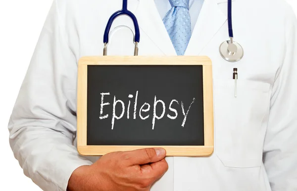 Epilepsia Doctor Con Tikboard — Foto de Stock