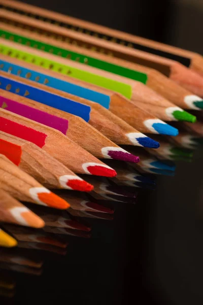 Pastelky Tužky Výtvarné Kreslicí Nástroje — Stock fotografie