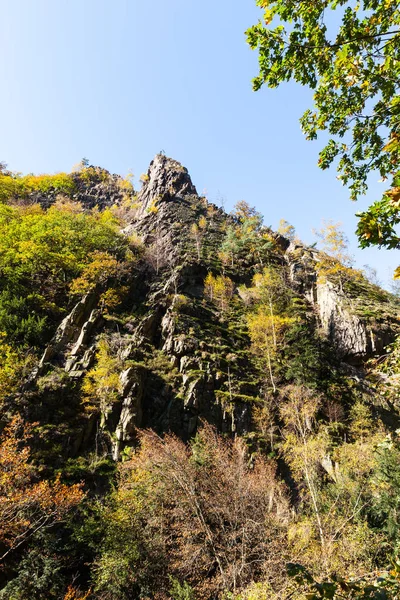 Bodetal Harz Harzer Hexen Stieg Blick Auf Die Felsen — стокове фото