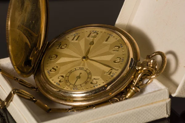 Vecchio Orologio Tasca Caso — Foto Stock