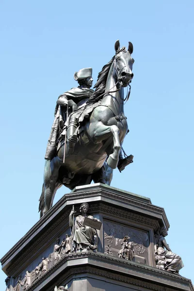 Equestrian Statue Frederick Great — Stock Photo, Image