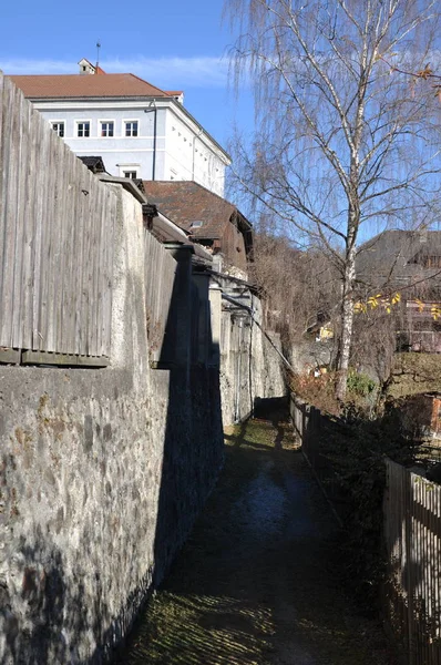 Malebný Pohled Budovy Města — Stock fotografie