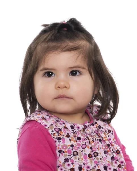 Niño Con Ojos Almendra Retrato — Foto de Stock