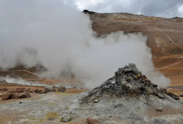 Volcán Paisaje Geológico Del Volcanismo — Foto de Stock