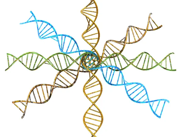 Gen Kromosom Och Dna Celler — Stockfoto