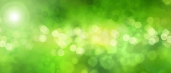Green Blurred Bokeh Background Illustration — Stock Photo, Image