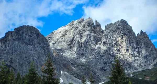 Vacker Utsikt Över Vackra Alperna Landskap — Stockfoto