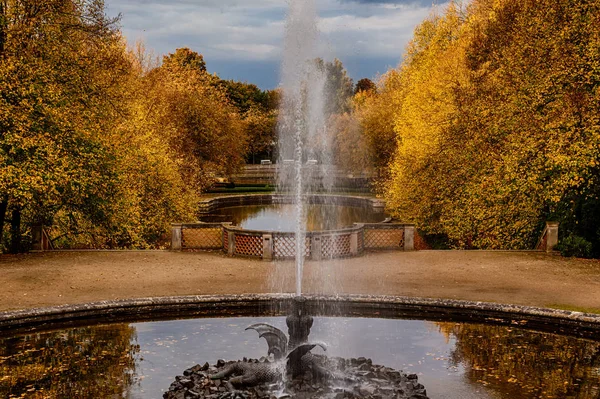 Paisagem Parque Ballenstedt Harz Outono — Fotografia de Stock