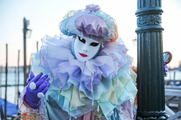 Benátky Italsko Únor 2014 Masky Karnevalu — Stock fotografie