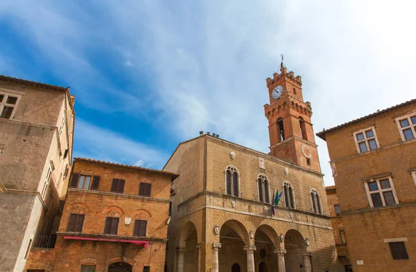 Igreja Pienza Aldeia Tuscany Italy — Fotografia de Stock