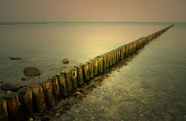 Bella Vista Sulla Riva Del Mare — Foto Stock