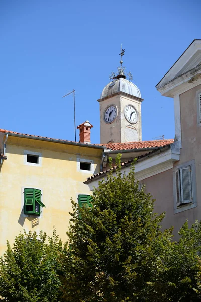 Labin Kroatië Istrië Stad Huis Huizen Gebouwen Kleurrijke Pittoreske Pittoreske — Stockfoto