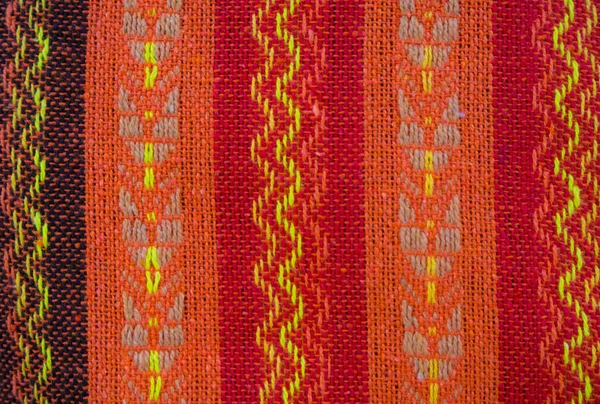 Line Pattern Cotton Fabric Kalasin Thailand — Stock Photo, Image