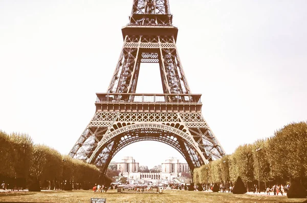 Dettaglio Del Tour Eiffel Parigi Vintage — Foto Stock