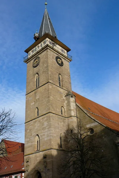 Vista Panoramica Della Vecchia Chiesa — Foto Stock