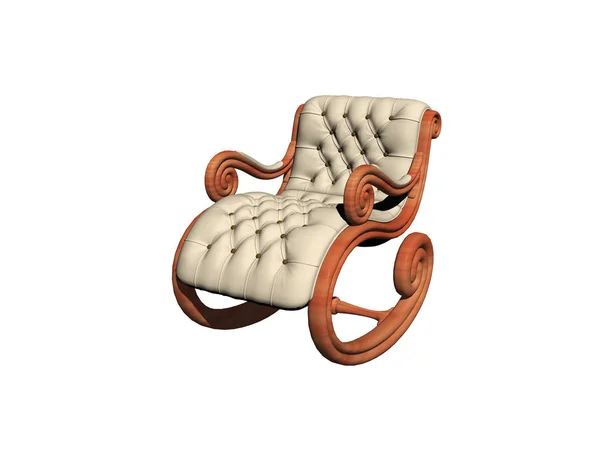 Cadeira Balanço Mobiliário Estar — Fotografia de Stock
