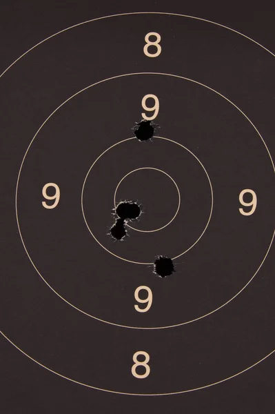 Pistol Meter Mål Med Hål Gjorde — Stockfoto