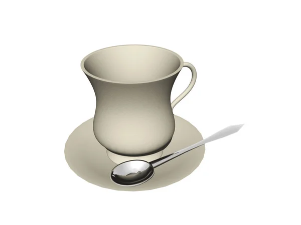 Illustrazione Vettoriale Bicchiere Caffè — Foto Stock
