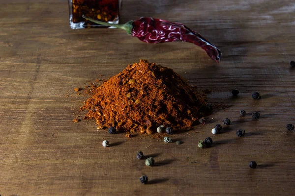 Chili Och Peppar Skal — Stockfoto