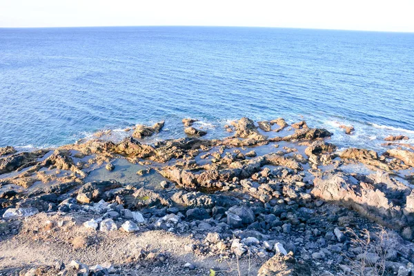 Playa Dry Lava Coast Océano Atlántico — Foto de Stock