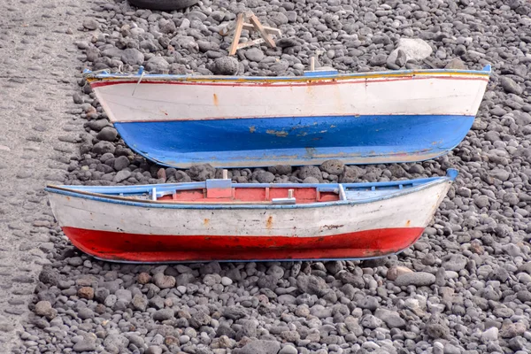 Photo Bateau Couleur Près Côte Océan — Photo