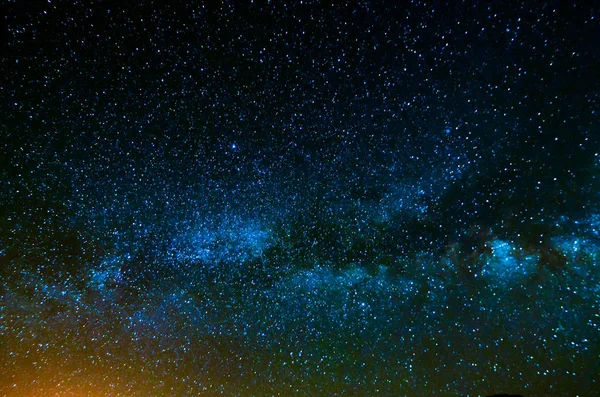 Tejút Éjszakai Égbolt Csillagokkal — Stock Fotó