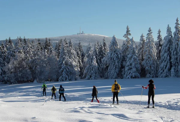 Θέα Από Σπίτι Τύρφης Προς Την Κορυφή Brocken — Φωτογραφία Αρχείου