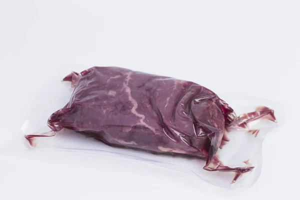 Viande Bovine Dans Emballage Sous Vide — Photo