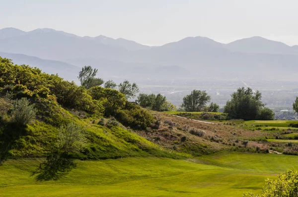 Draper Utah Bir Golf Sahası Manzara Görünümü — Stok fotoğraf