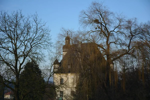 Dorf Der Enns Castle Baroque Castle Village Enns Castle Walls — Foto de Stock