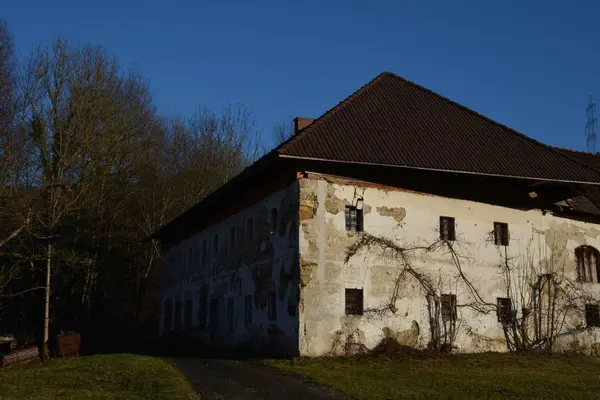 Старий Фермерський Будинок Сільське Господарство Steinbach Der Steyr Steinbach Ruin — стокове фото