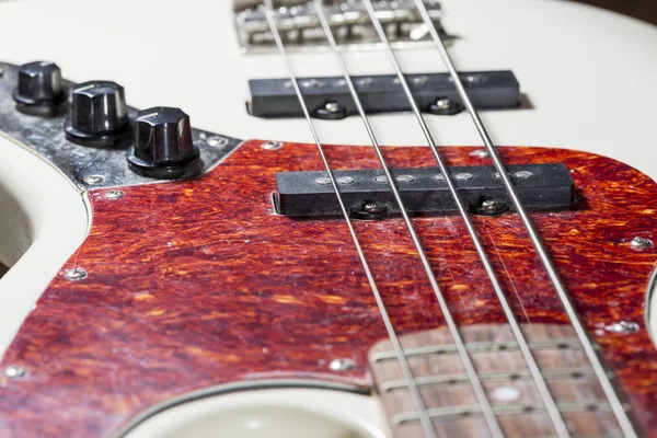 Gitara Basowa Zbliżenie Makro Obraz — Zdjęcie stockowe