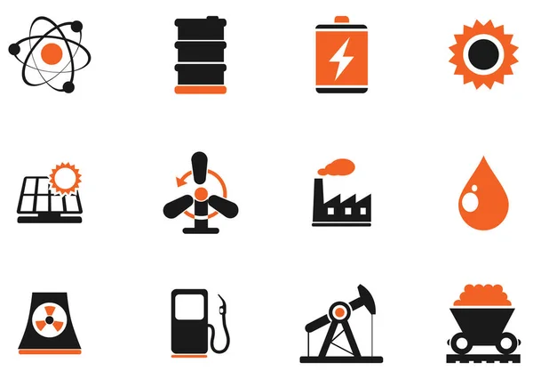 Energía Industria Simplemente Símbolos Para Web Interfaz Usuario —  Fotos de Stock