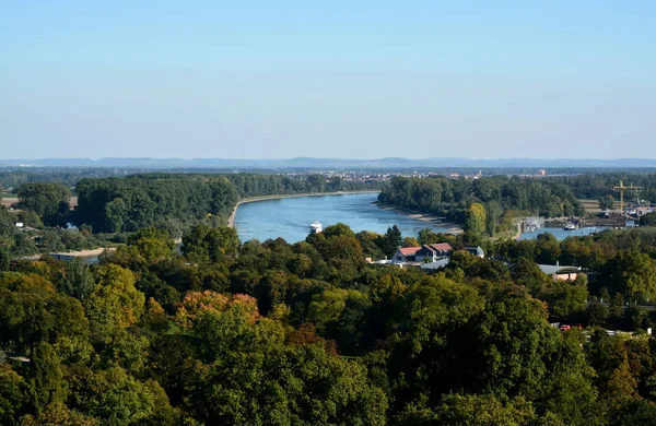 Vista Desde Catedral Speyer Hasta Rin — Foto de Stock