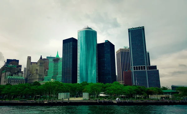 Κάτω Manhattan Island Οικονομική Περιοχή New York City — Φωτογραφία Αρχείου