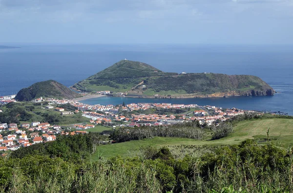 Panorama Shot Capital Horta Faial Azores Portugal — Stock Photo, Image