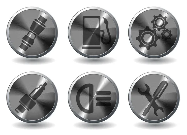 Car Interface Icons Set Web Sites User Interface — Stock Photo, Image