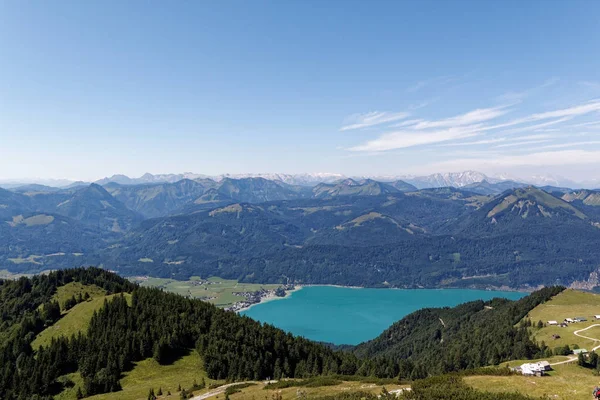 Θέα Από Βουνό Των Προβάτων Salzkammergut — Φωτογραφία Αρχείου