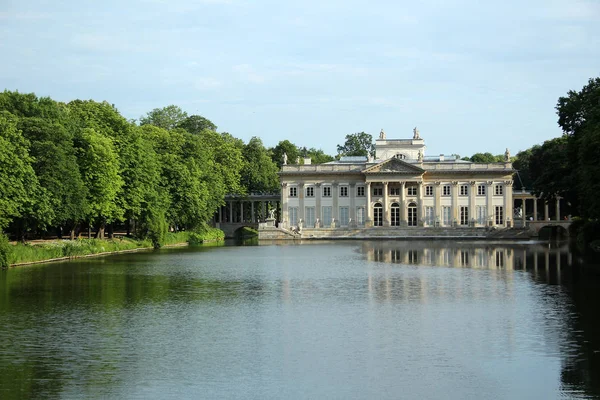 Palacio Lazienki Parque Warsaw Poland — Foto de Stock