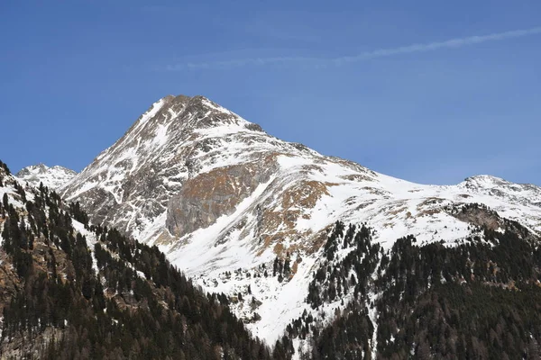 Derroreggen Derroreggental Erlsbach Inverno Hochgebirge Tirol Leste — Fotografia de Stock