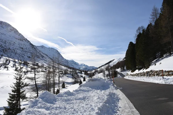 Stallersattel East Tyrol Defereggen Pass Road Street Defereggen Valley Mountains — Foto de Stock